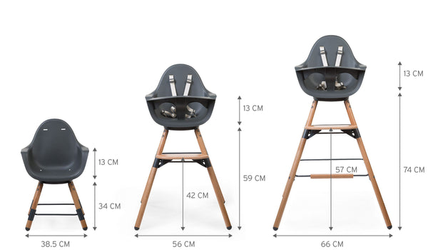 Childhome Evolu One.80° High Chair