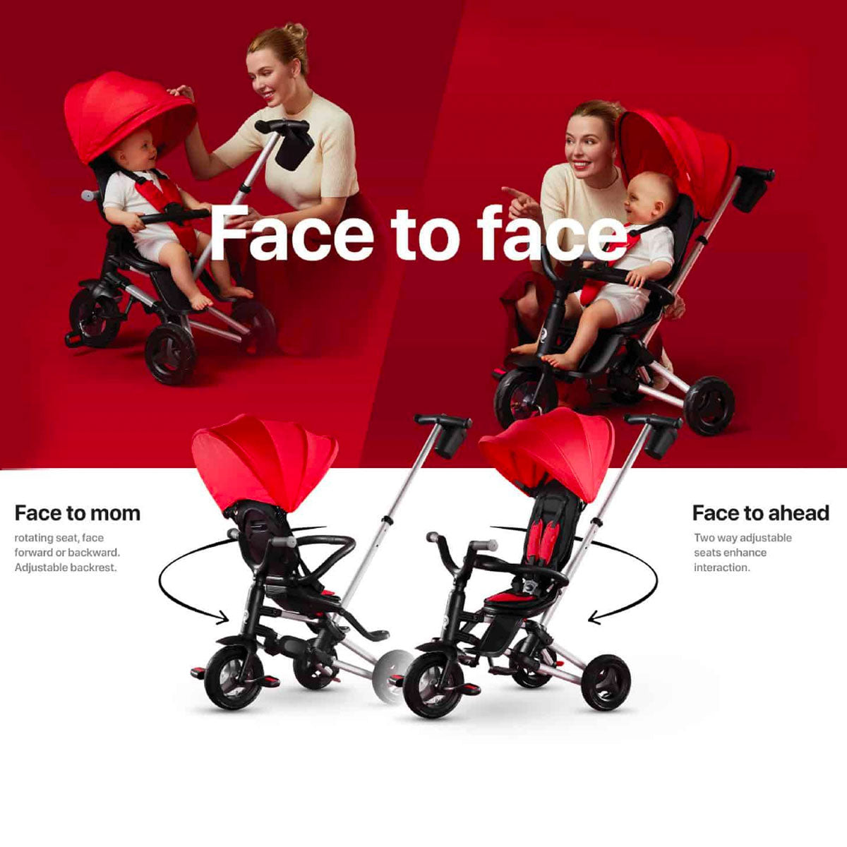 (Pre-order) Qplay Nova Niello S700 EVA (6in1 ) Fast Folding Trike (10 ...