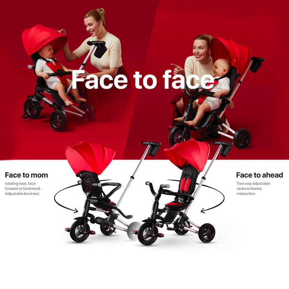 Qplay Nova Niello S700 EVA (6in1 ) Fast Folding Trike (10-36 Months)