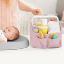 Skip Hop Nursery Style Light Up Nappy Caddy (Pink Heather)-4