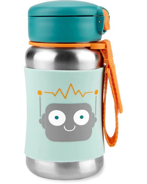 Skip Hop Zoo / Spark Style Stainless Steel Straw Bottle (12oz/350ml)