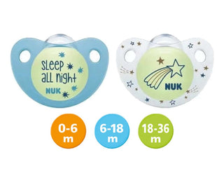 Buy sleep-blue NUK Night/Day Silicone Soother (2PCS/pack)