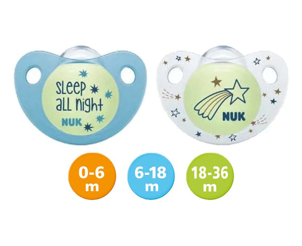 NUK Night/Day Silicone Soother (2PCS/pack)