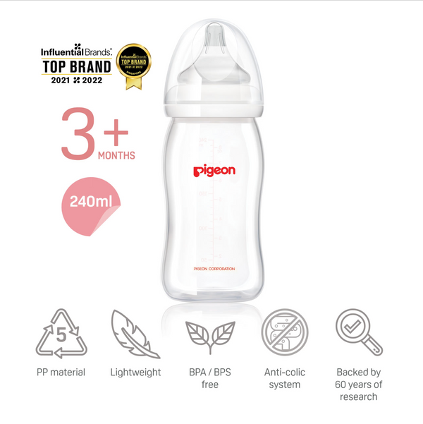 Pigeon SofTouch Peristaltic Plus PP Bottle (160ml/240ml/330ml) (Promo)