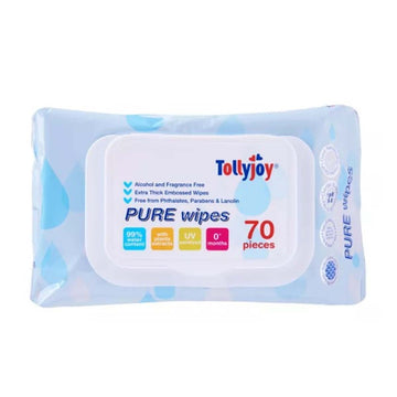 Tollyjoy Unscented Pure Wipes (70pcs x 3)