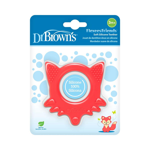 Dr Brown's Fleexes Friends Teether - Elephant/ Fox