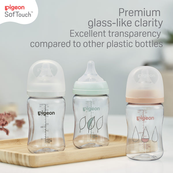 [NEW] Pigeon SofTouch™ T-Ester Nursing Bottle (Wide-Neck)(200ml/300ml)