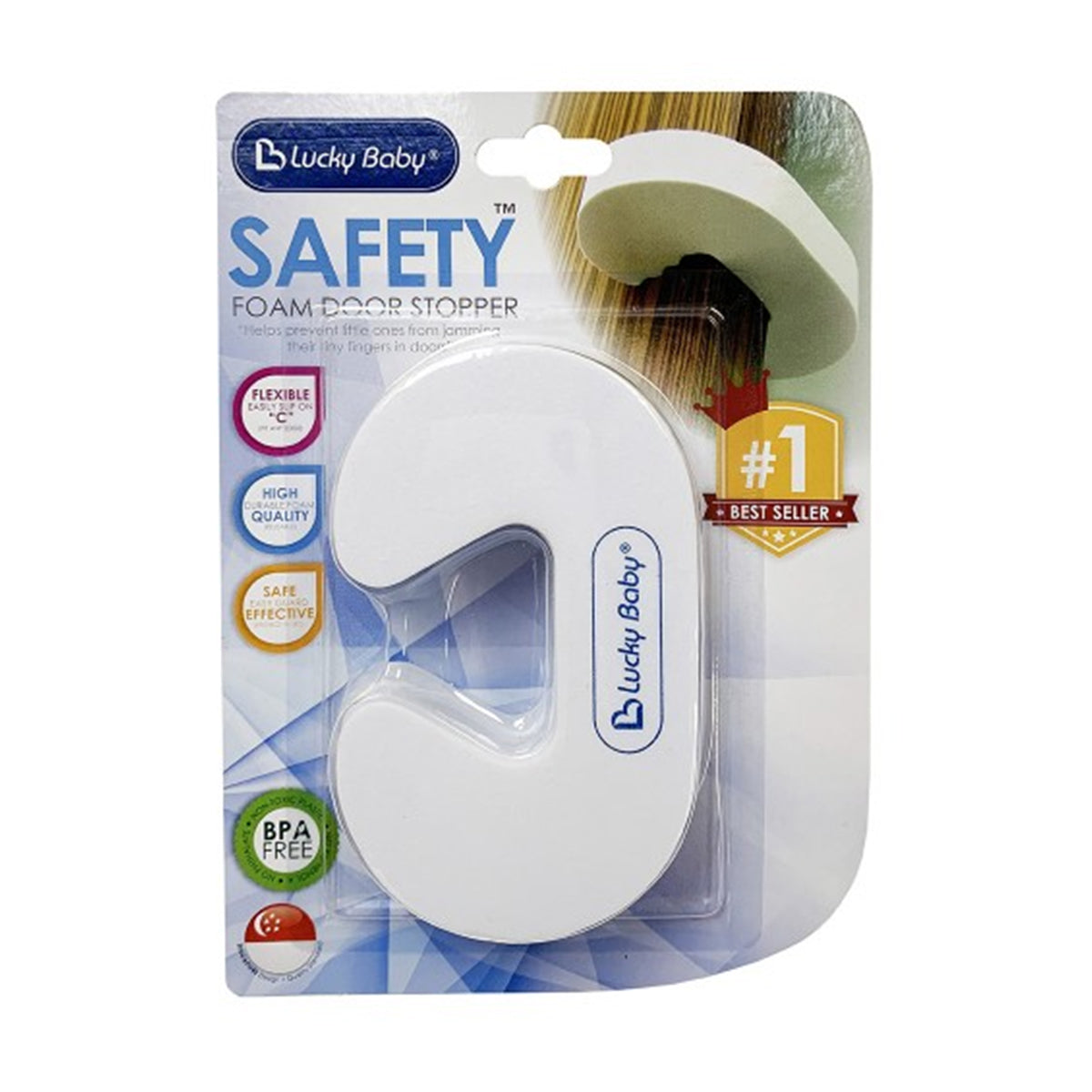 Lucky Baby Foam Door Stopper