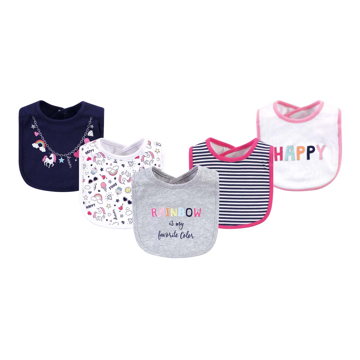 Hudson Baby 5pc Interlock Bib