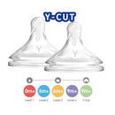 Dr Brown's Wide-Neck Silicone Options+ Replacement Nipple 2pcs-1