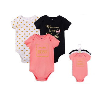 Buy mini-boss Hudson Baby 3pcs Body Suit Set - Girls Design (0-3m/3-6m)