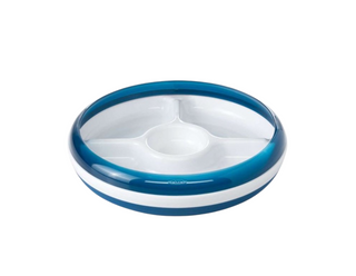 Buy navy OXO Tot Divided Plate with Removable Ring