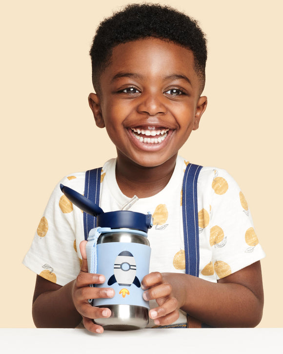 Skip Hop Zoo / Spark Style Stainless Steel Straw Bottle (12oz/350ml)