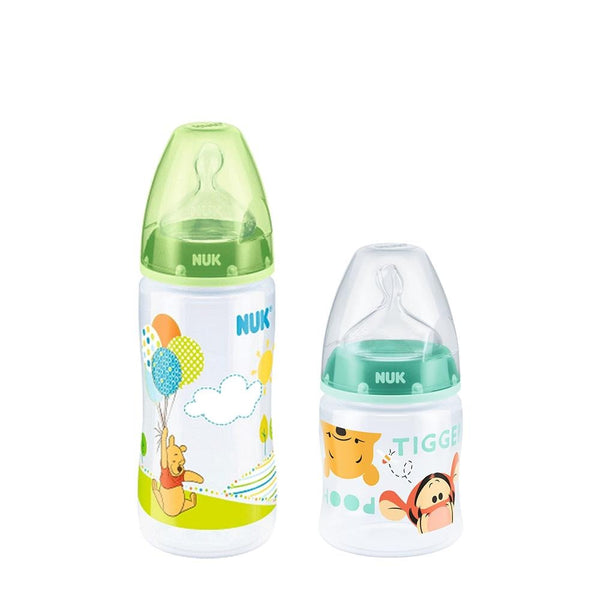 NUk Disney Feeding Bottle Set 150ml+300ml PP Bottle+150ml PP Learner Bottle + Disney silicone space Soother (Promo)
