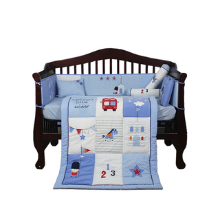 Baby Dream 100% Cotton 7 pcs  Baby Bedding Set - Little Soldier