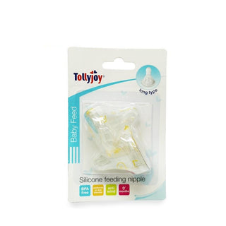 Tollyjoy Silicone Feeding Nipple-Long Type- Set of 2