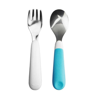 Buy aqua OXO Tot Fork & Spoon Set