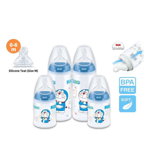 NUK Doraemon Limited Edition Premium Choice Bottles 0-6m Bundle with Cooler Bag (Promo)