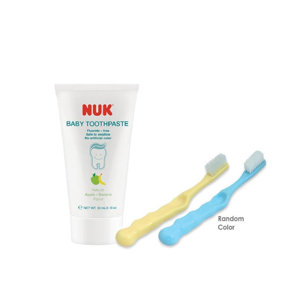 NUK Oral Set (Toothpaste + Toothbrush Set) (Random Color) (Promo)