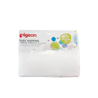 Pigeon Baby Napkin 6's (Plains)