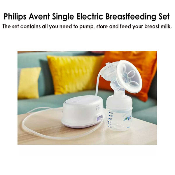 Philips Avent Single Electric Breast Pump Set + Breast Pads (Promo)
