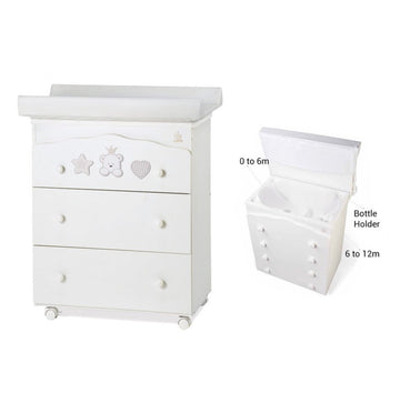 Italbaby Baby Re Baby Bath With 3 Large Drawers - 0