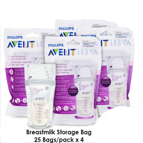 Philips Avent Breastmilk Storage Bag 180ml Collection - 25 Bags Per Pack