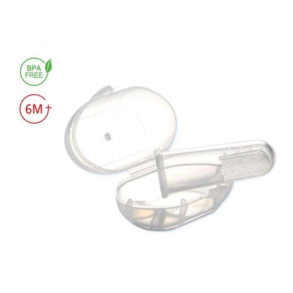Lucky Baby Finger Silicone Brush with Case