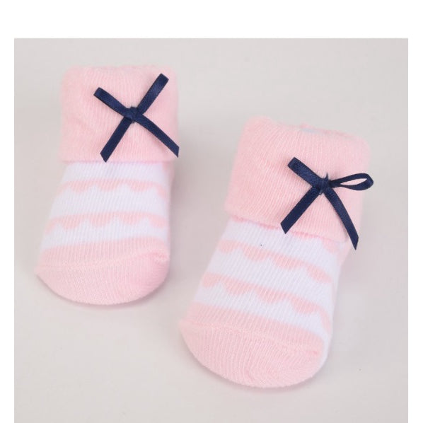 Hudson Baby 5pcs Headband & Socks Set (0-9M)