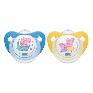 Buy blue-yellow NUK Peppa Pig Silicone Soother