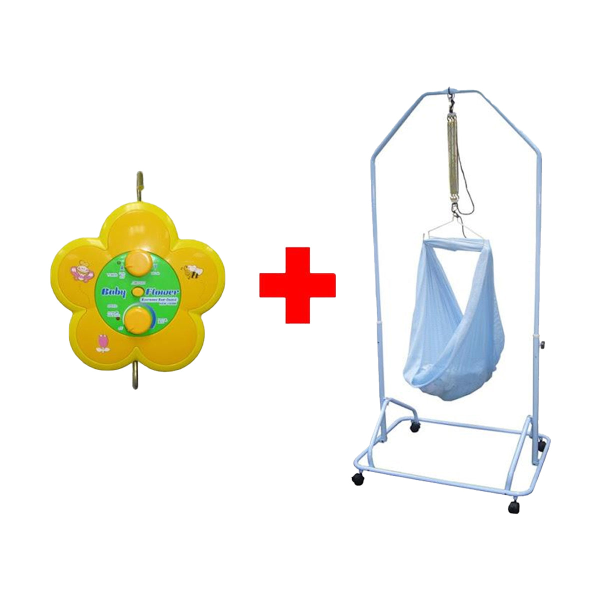 BabyOne Spring cot + Electric Cradle Bundle (Electric Cradle: 1 year local warranty)