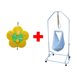 Buy blue BabyOne Spring cot + Electric Cradle Bundle (Electric Cradle: 1 year local warranty) (Promo)