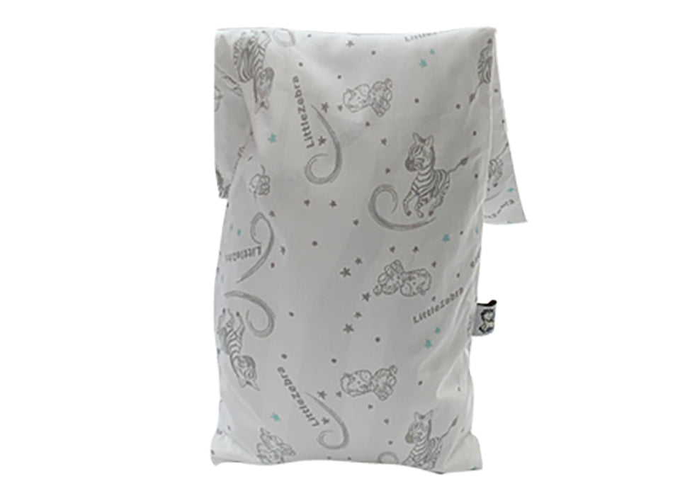 Little Zebra 100% Organic Buckwheat Husks Beanie Beanbag With Case (0-18Mths)