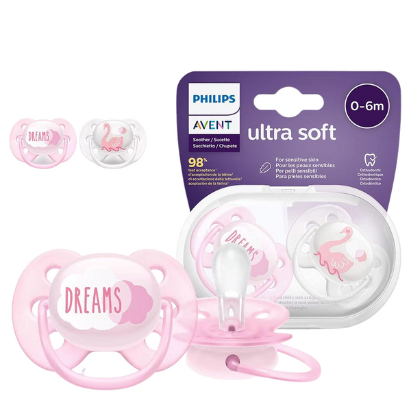 Philips Avent Ultra Soft Soother 2pcs (0-6m / 6-18m)