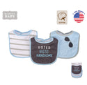 Hudson Baby 3pcs Drooler Bib