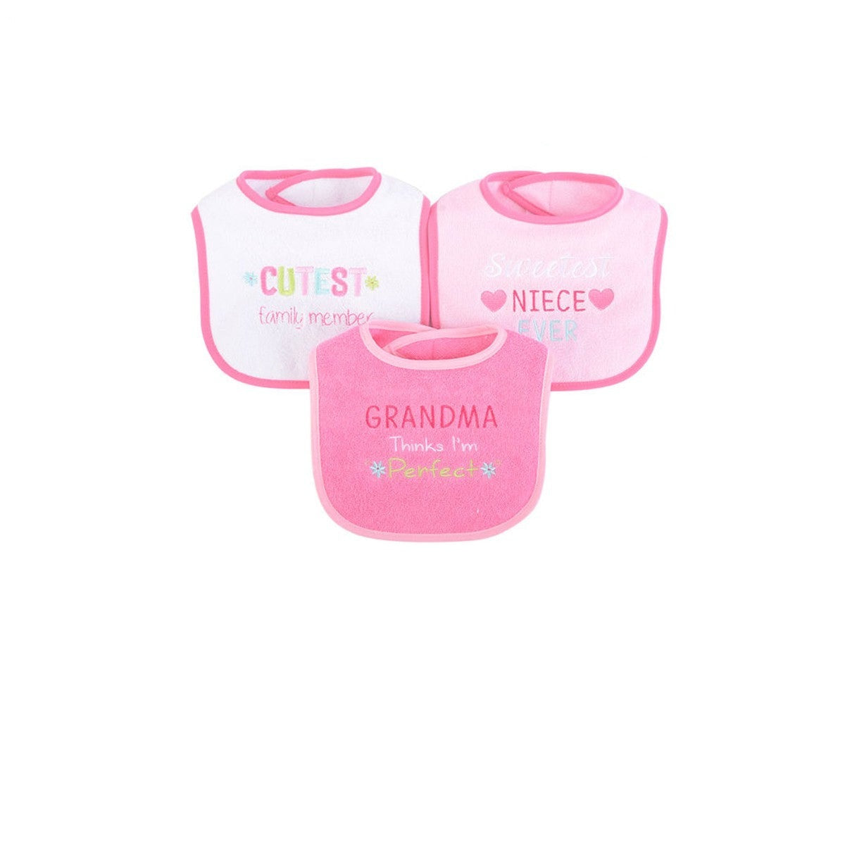 Luvable Friends 3pcs Drooler Bibs - 0