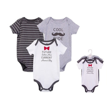 Hudson Baby 3pcs Bodysuit (0-3m/3-6m)