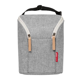 Buy sh205315-grey-melange Skip Hop Grab & Go Double Bottle Bag