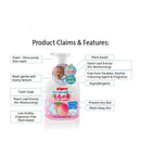 Pigeon Peach Leaf Moisturizing Body Foam Soap (Bottle/Refill) (08411/08412)-3