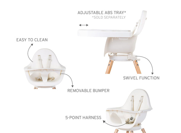 Childhome Evolu One.80° High Chair