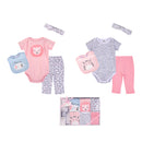 Hudson Baby 8pcs Newborn Baby Clothing Gift Set-5