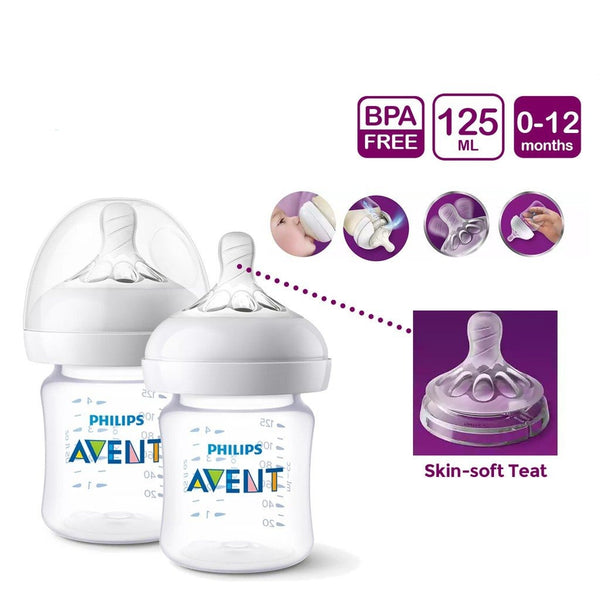 Philips Avent Natural Smooth PA Bottle (125ml) (Single / Twin Pack)