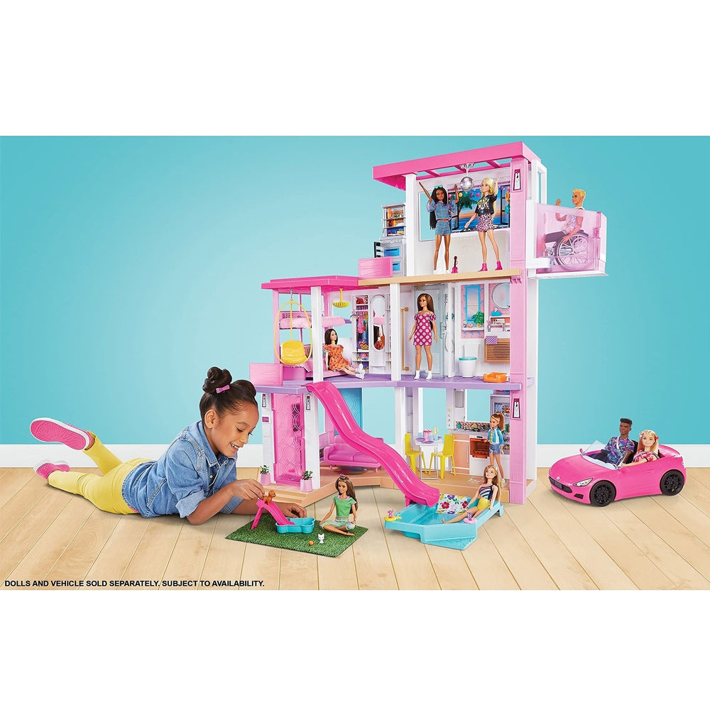 Barbie New ESTATE DreamHouse Dollhouse with Pool, Slide, Elevator, Lights & Sounds