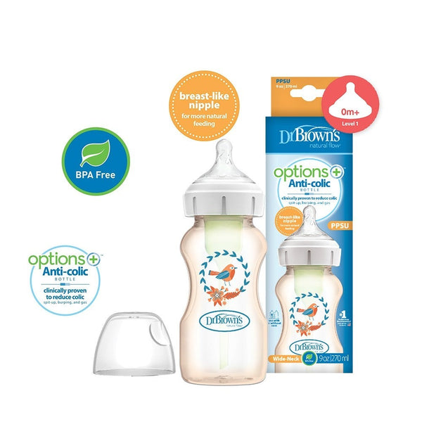 Dr Brown's PPSU Wide-Neck Options+ Baby Bottles (150ml/270ml)