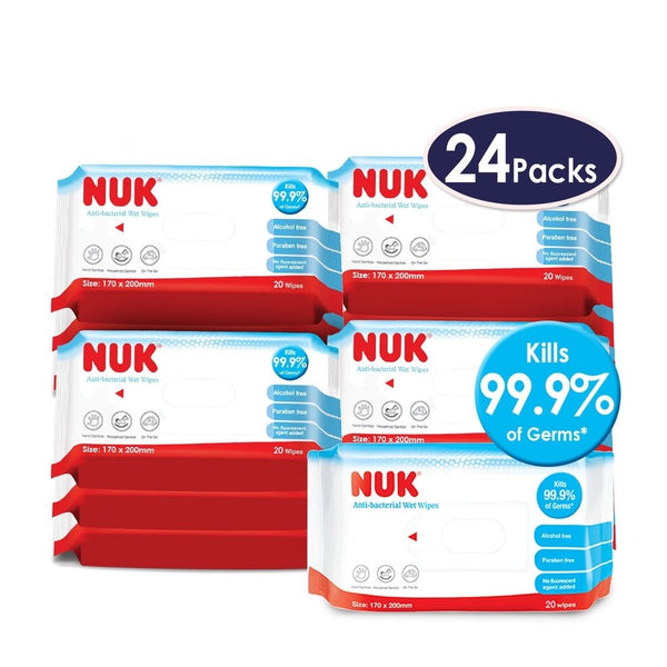 NUK anti-bacterial Wet Wipes 80pcs per pack (Promo)