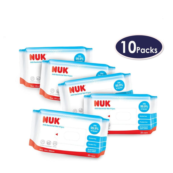 NUK Anti-bacterial Wet Wipes - 20pcs per pack (Promo)