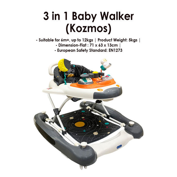 Lucky Baby Kozmos 3 in 1 Baby Walker/Rocker/Pusher (Promo)