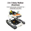 Lucky Baby Kozmos 3 in 1 Baby Walker/Rocker/Pusher