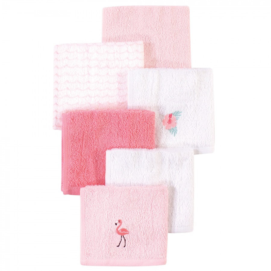 Hudson Baby 6pcs Washcloths (10x10inch) (Woven Terry)