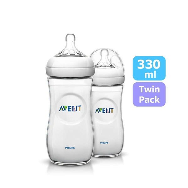 Philips Avent Natural Baby Bottle 330ml Twin Pack - 6m